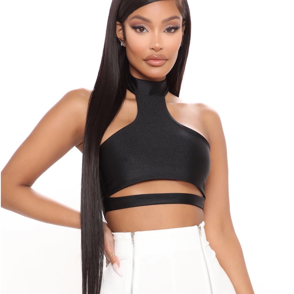 Black crop top